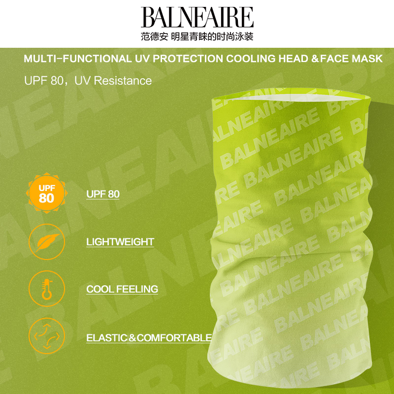 Balneaire Multi-functional UV Protection Cooling Face Mask